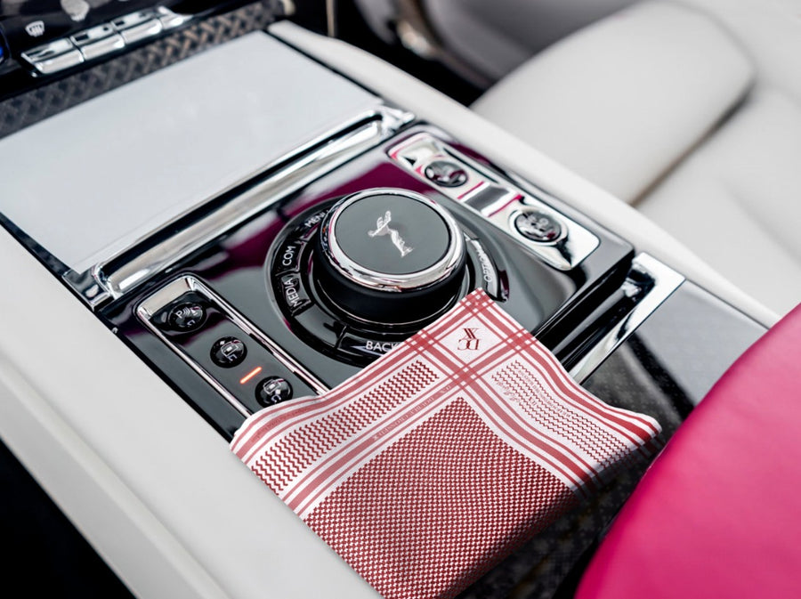 DCXX car accessory and handkerchief